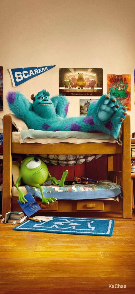 Monsters Inc University, Mike From Monsters Inc, Mike And Sully, Pixar Films, Disney Monsters, Disney Background, Monsters University, Disney Phone Wallpaper, Film Disney