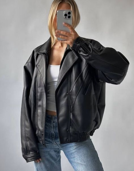 Oversized Leather Jacket, Leather Jacket Women, Womens Biker Jacket, Double Collar, Straight Jacket, Womens Jackets, Real Leather Jacket, Vintage Leather Jacket, Christmas 2023