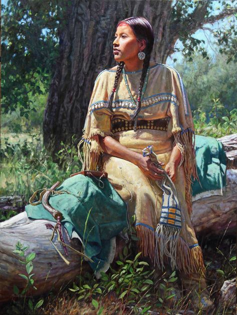 Cowboy Artist Martin Grelle Talks Cowboy Crossings – Cowboys and Indians Magazine American Indian Artwork, Native American Woman, Cowboy Artists, Native American Paintings, Native American Images, Arte Peculiar, Native American Symbols, Native American Pictures, Native American Quotes