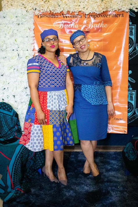 Sotho Dresses, Ankara Inspiration, Pedi Traditional Attire, Xhosa Traditional Attire, Traditional Ideas, African Traditional Wear, African Traditional Wedding Dress, Shweshwe Dresses, Traditional African Clothing