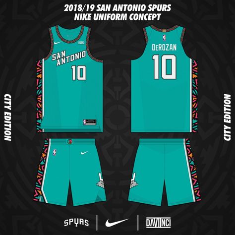 Best Basketball Jersey Design, Nike Basketball Jersey, Nba Uniforms, Spurs Basketball, Basketball Uniforms Design, The Hating Game, Basketball T Shirt Designs, Green Jersey, Pattern Design Inspiration