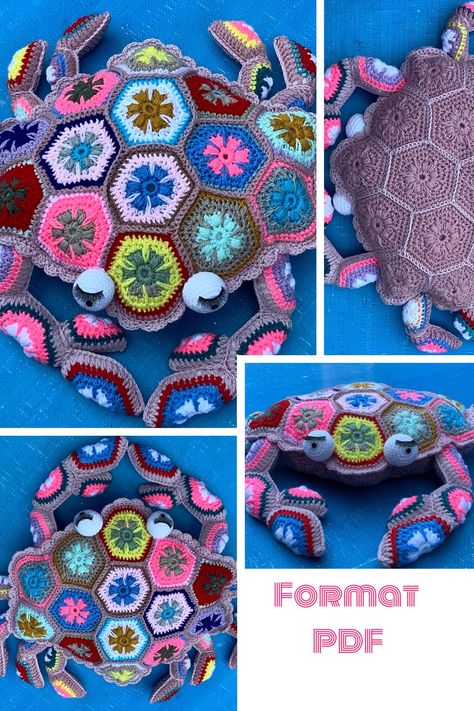 African flower crochet animals