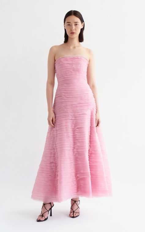 Maxi Dress Online, Strapless Maxi, Strapless Maxi Dress, Ruffled Maxi Dress, Made In China, Ball Dresses, Moda Operandi, Pretty Dresses, David Jones