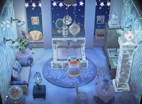 Acnh Hhp Sprinkle, Acnh Sprinkle House, Acnh Blue Bedroom, Acnh Pietro House, Acnh Villagers Homes Layout Interior, Sprinkle Acnh, Animal Crossing Sprinkle, Sprinkle Animal Crossing, Acnh Sprinkle