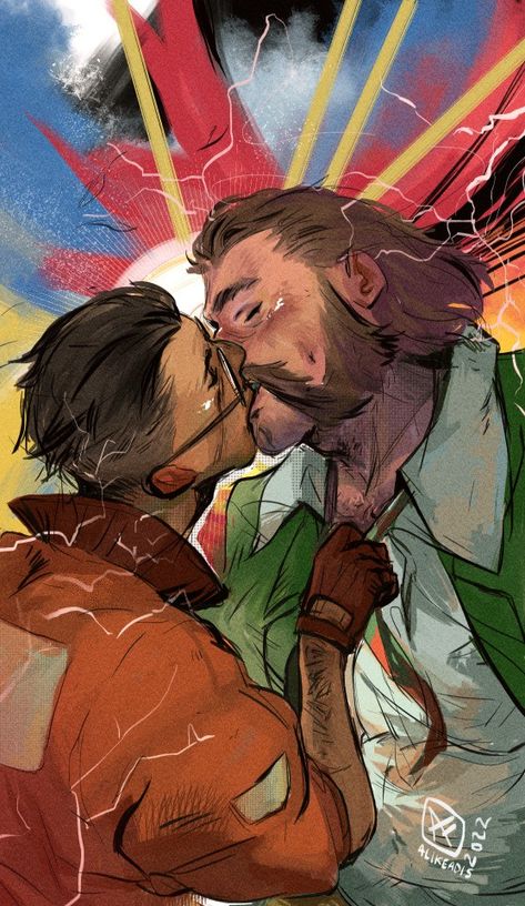 Kim Kitsuragi, Harry Kim, Disco Elysium, As Monaco, Men Kissing, Sweet Soul, Disco Party, Two Men, Video Game Art