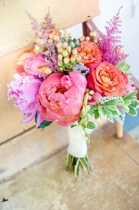 Bright Wedding Bouquet, Prom Flowers Bouquet, Prom Bouquet, Colorful Wedding Bouquet, Peony Bouquet Wedding, Summer Wedding Bouquets, Prom Flowers, Peony Wedding, Bright Wedding