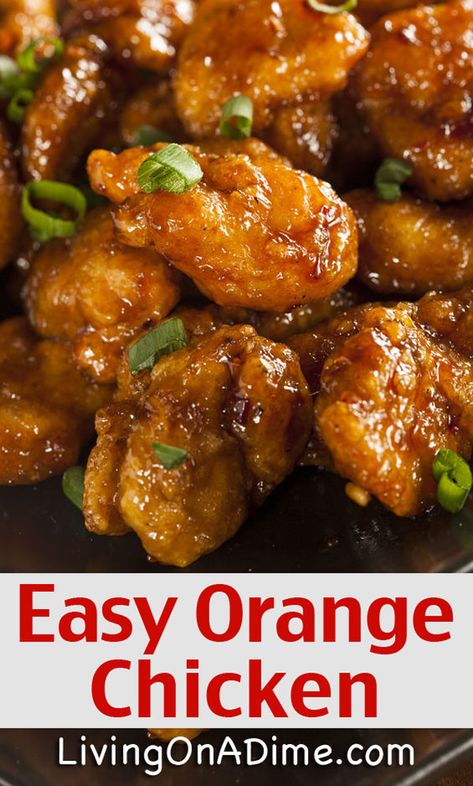 Easy Orange Chicken Recipe Best Orange Chicken Recipe, Best Orange Chicken, Easy Orange Chicken, Yummy Bites, Orange Chicken Recipe, Orange Sauce, Orange Chicken, Asian Dishes, Turkey Recipes