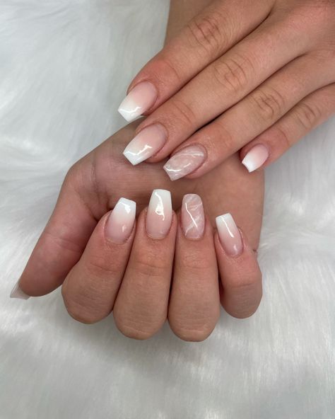 Baby Boom Nails Acrylic, Baby Boom Nails, Baby Boomers Nails, School Nails, Baby Boom, Nail Board, Diy Nail Art, Marble Nails, Elegant Nails