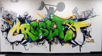 mural by Dana Woulfe & Josh Falk of Project SF Crossfit Wallpaper, Fitness Design Gym, Drawing Graffiti, Gym Wall Decor, Tears Art, Gym Wall Decal, Gym Art, Graphic Design Business Card, Wall Murals Painted