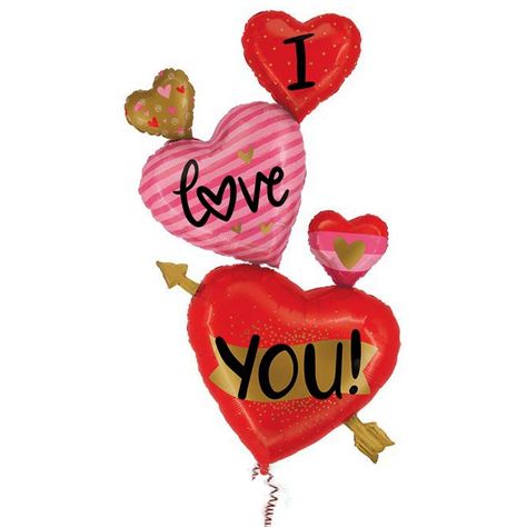 65" Tall oversize triple heart I love you mylar balloon Pet Gift Basket, Sending All My Love, Bewafa Photo, July Quotes, Triple Heart, Flower School, Castle Tv, Birthday Congratulations, Text For Her