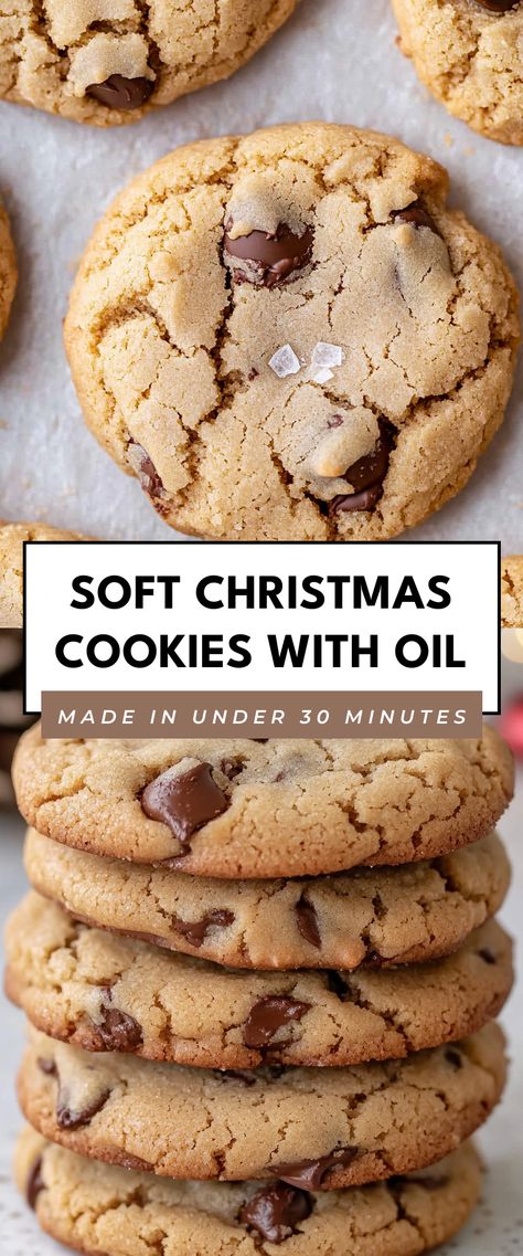 Image for Soft Christmas Cookies with Oil Oil Based Cookies, Cookies With Vegetable Oil, Cookies Made With Oil, Cookie Recipe With Oil, Soft Christmas Cookies, Home Made Cookies, Easy Christmas Cookies, Clematis Varieties, Work Recipes