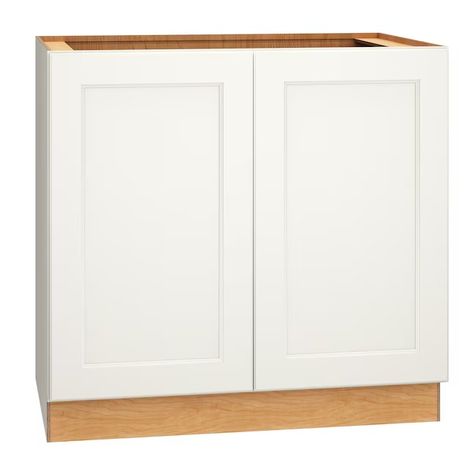 Diamond Express Macaulay 36-in W x 34.5-in H x 24-in D White Base Fully Assembled Plywood Cabinet (Flat Panel Shaker Door Style) in the Kitchen Cabinets department at Lowes.com 12 Inch Depth Base Cabinets, 12” Deep Base Cabinets, 12"w X 32" H Cabinets, Shaker Door Styles, Plywood Cabinets, Quality Cabinets, Soft Close Doors, Door Styles, Plywood