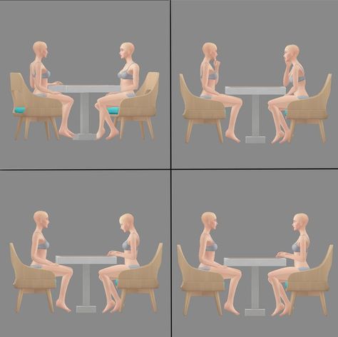 Dinner Poses, Poses Sims 4, Story Poses, Month Of August, Patreon Logo, Simple Dinner, People Poses, Dinner Date, Maxis Match