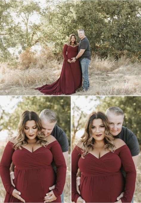 Plus Size Maternity Shoot, Photography Poses Plus Size, Fall Maternity Shoot, Maternity Shoot Dresses, Flowy Red Dress, Winter Maternity Photos, Maternity Photography Family, Fall Maternity Photos, Gown Photography