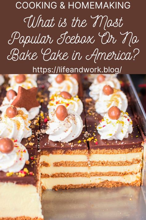 Cooking And Homemaking - What is the Most Popular Icebox Or No Bake Cake in America Ice Box Cake Recipes, Chocolate Icebox Cake, Old School Desserts, Chocolate Fridge Cake, Lemon Icebox Cake, Icebox Cakes, America Cake, Icebox Desserts, Fridge Cake