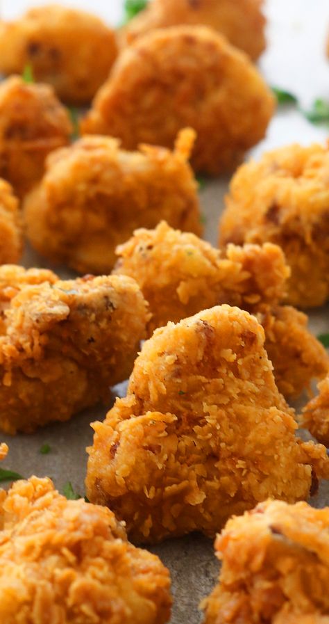 crispy fried cauliflower | crunchy cauliflower recipe | crispy cauliflower bites | deep fried cauliflower | best cauliflower recipe | Cauliflower Recipes Fried, Crunchy Cauliflower, Deep Fried Cauliflower, Crispy Cauliflower, Cauliflower Bread, Spicy Cauliflower, Cauliflower Wings, Deep Fried Food, Buttermilk Fried Chicken