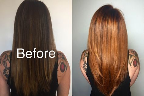 Get the Look: Pumpkin Spice Hair Color Spice Hair Color, Latte Hair, Pumpkin Spice Hair Color, Light Balayage, Pumpkin Spice Hair, Hairstyles Halloween, Halloween Chic, Pumpkin Hair, Shades Of Red Hair