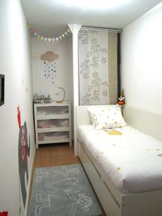 Small Room, Kids Bedroom, Bedroom Kids, Kids Room, Bedroom Design, Very Small Bedrooms Ideas, Bedroom Ideas Very Small Bedroom Ideas, Wall Sofa, Very Small Bedroom, Designs Room, Tiny Bedroom Design, Baby Room Curtains, Small Apartment Bedrooms, Small Bedrooms, Small Space Bedroom