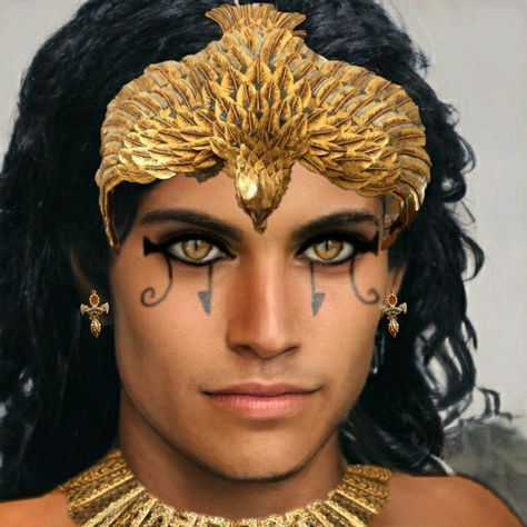 Mens Egyptian Makeup, Egyptian Eye Makeup Men, Pharoah Makeup Men, Egyptian Makeup Men, Egyptian Makeup Male, Pharoah Costume, Pharoah Egyptian, Ancient Egyptian Makeup, Egyptian Make Up