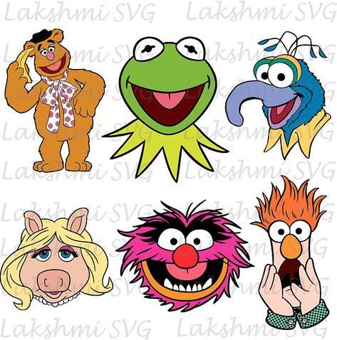 Muppets Drawings, The Muppets Characters, Animal Muppet, Frog Svg, Muppets Party, Rugrats Cartoon, Fun Chalk Art, Smiley Happy, Muppet Babies