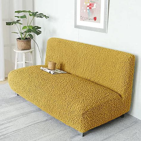 Amazon.com: Futon Cover - Yellow: Home & Kitchen Futon Covers Slipcovers Diy, Futon Cover, Futon Covers Slipcovers, Ikea Futon, Toyota Dolphin, Futon Slipcover, Futon Covers, Kitchen Store, Yellow Kitchen