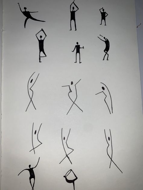 Simple Abstract Tattoos, Stick Person Tattoo, Abstract Body Drawing, Dancing Person Tattoo, 2 People Tattoos, Stick People Tattoo, Handstand Tattoo, Stick Figure Tattoos, Little People Tattoo