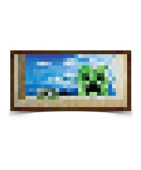 Look at this Minecraft Creeper Window Poster on #zulily today! Minecraft Office, Minecraft Painting, Window Video, Minecraft Png, Painting Minecraft, Minecraft Printables, Konosuba Wallpaper, Video Game Poster, Minecraft Images