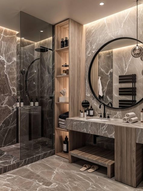 Small Apartment Bathroom, Rental Bathroom, Bath Aesthetic, Modern Bathroom Remodel, Best Bathroom Designs, Stunning Bathrooms, Bathroom Tile Designs, Bathroom Design Luxury, Modern Bathroom Decor