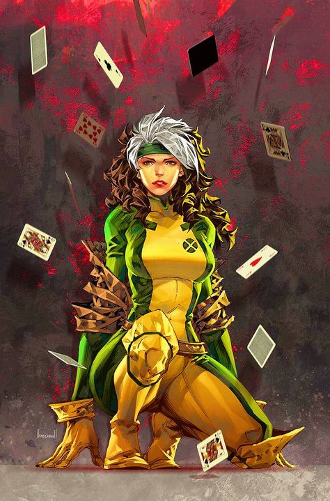 Xman Marvel, Marvel Rogue, Rogue Gambit, Marvel Characters Art, Comic Book Artwork, Comics Girls, Marvel Comics Art, Marvel Girls, Superhero Art