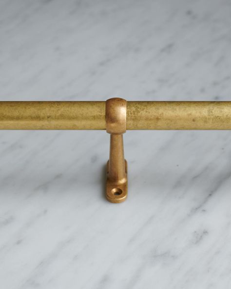 Brass Kitchen Rod, Brass Rod, Brass Kitchen Rail, Brass Rail, Kitchen Rail, Kitchen Brass Rail, Kitchen Island Brass Footrail, Brass Rail Kitchen, Devol Brass Rail