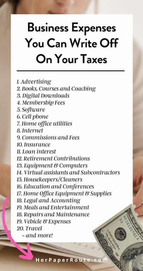 Surprising tax deductible expenses you can write off if you own a business. Tax perks and tax write-offs for entrepreneurs, freelancers and small business owners to take advantage of. Now that you know the many expenses entrepreneurs can write off on their taxes, its time to take action and start claiming the ones that affect your business. Know that tax deductions serve a dual purpose: they enable you to operate your business effectively and save money on taxes simultaneously. Small Business Tax Deductions, Business Tax Deductions, Business Expenses, Small Business Tax, Small Business Bookkeeping, Bookkeeping Business, Startup Business Plan, Successful Business Tips, Business Checklist