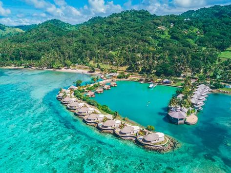 The Best Affordable Overwater Bungalows (Updated August 2021) Fiji Culture, Fly To Fiji, Fiji Resort, Fiji Beach, Fiji Travel, Overwater Bungalows, Tropical Resort, Island Getaway, Island Resort