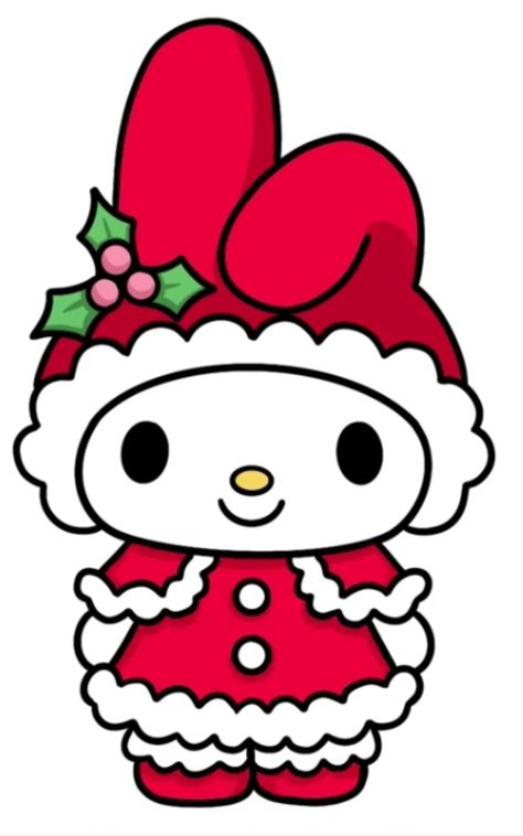 Hello Kitty Christmas Painting, Hello Kitty Christmas Svg, Cute And Easy Christmas Drawings, Kuromi Christmas Icon, Hello Kitty Christmas Drawing, Gingerbread Hello Kitty, Drawing Ideas Christmas Easy, Hello Kitty Christmas Coloring Pages, Sanrio Characters Christmas