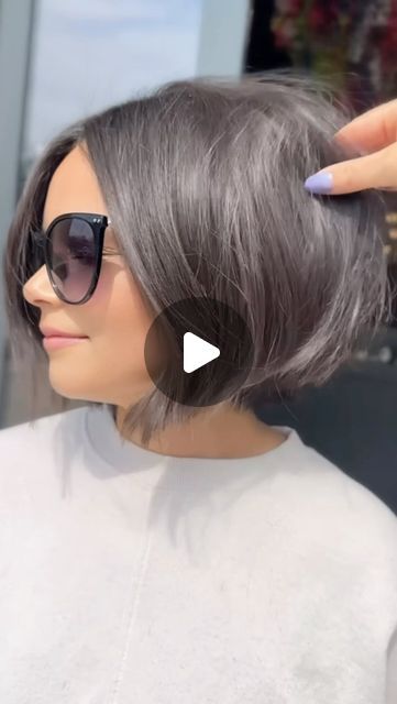 Summer S Evans on Instagram: "That Summer breeze 🍓
•
Your sign to chop your hair! ✂️
•
Save for some summer bobbie inspo! 
•
@milbonusa 
•
•
•
•
#modernsalon #summerevansstudio #haircut #boblob #bobhaircut #hair #shorthair #shorthaircut #trumbullct" Summer 2024 Bob Hairstyles, Short Bobs 2024, Stacked Chin Length Bob Haircut, Bouncy Bob Hairstyles, Choppy A Line Bob, Asian Bob Hairstyles, Short Messy Bob Hairstyles, Bob Cute Short For Women, Back View Of Bob Hairstyles