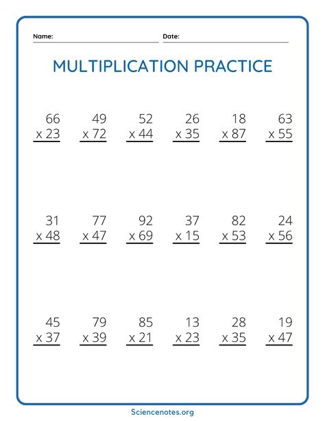 Multiplication Two Digit By Two Digit, Double Digit Multiplication Worksheets, Two Digit Multiplication Worksheets Free, 3 Digit Multiplication Worksheets, 2 Digit Multiplication Worksheets, Multiplication Sheets, Two Digit Multiplication, Double Digit Multiplication, Maths Problems