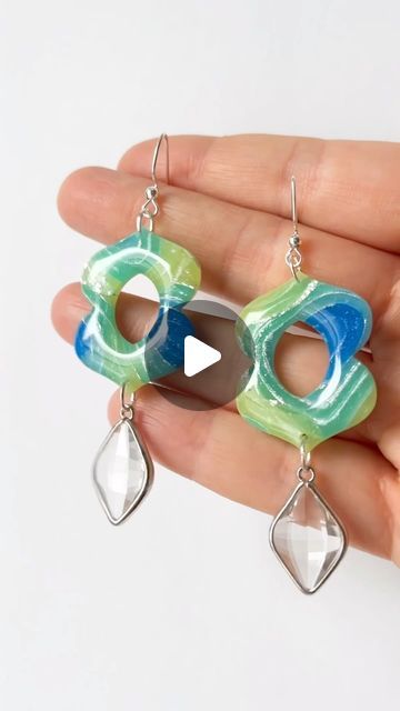 Cathryn ✨ BlueBassoon Handmade on Instagram: "Ok ok, I know I left out a lot of steps and the camera angle is pretty sub par, but these earrings are gorgeous and I still had to make a reel with the footage I had!

Something I learned the hard way (since I don’t normally work with liquid clay) is that the liquid plasticizer in it can be a serious irritant - wear gloves to avoid chemical burns on your fingers!! And I’d recommend wearing a respirator if you’re gonna be working for a long period with it or if you have a sensitive respiratory system. 

Basically the same rules as when you’re working with resin. When the liquid sculpey is fully cured (baked), it is no longer an irritant and is completely safe to handle. 

I could write a whole blog post about the moral of this story, but the gis Liquid Sculpey, Working With Resin, Liquid Polymer Clay, Liquid Clay, Respiratory System, Left Out, I Left, The Hard Way, Respiratory