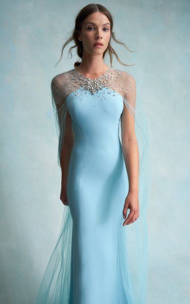 Jenny Packham Dresses, Tulle Cape, Resort 2023, Cocktail Evening Dresses, Jenny Packham, Gorgeous Gowns, Wren, Beautiful Gowns, Formal Gowns