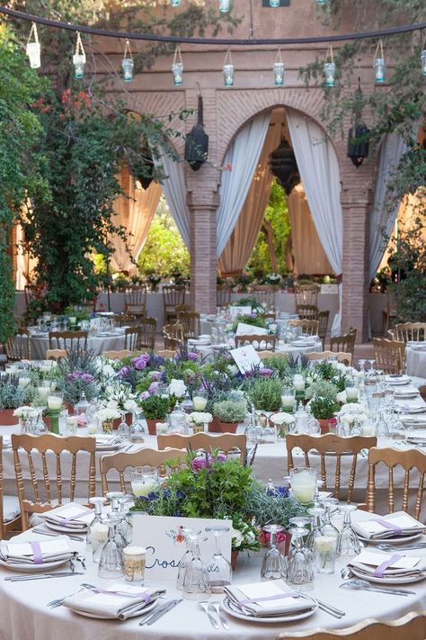 The beauty of Morocco with the elegance of an English garden wedding we just l #gardens #gardenideas #gardendesign #garten #wedding Bridal Head Table, Morocco Wedding, String Garden, English Garden Wedding, Garden Wedding Reception, Secret Garden Wedding, Garden Wedding Inspiration, Garden Wedding Venue, Garden Design Ideas