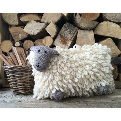 Sheep Cushion Knitting pattern by Julia Marsh Cotton Wool Sheep, Lamb Nursery Theme, Sheep Cushion, Cushion Knitting, Crochet Teacher Gifts, Sheep Knitting Pattern, Sheep Christmas, Stitch Head, Sheep Crafts