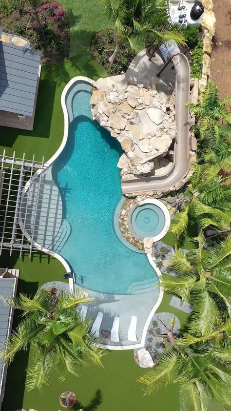 Insane Pools, Luxury Pools Backyard, Dream Backyard Pool, Pools Backyard Inground, Big Pools, Indoor Pools, Pool Landscape Design, Indoor Outdoor Pool, Luxury Pools