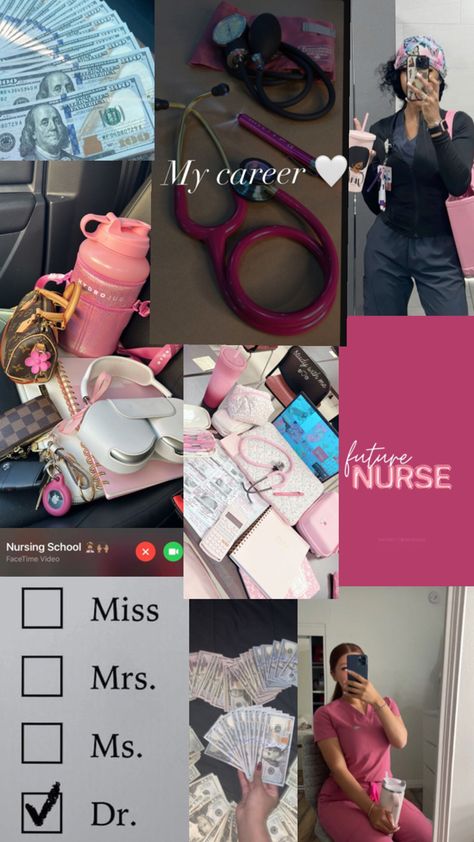 For my medical field girlies 👩🏽‍⚕️ Nursing Planner, Black Nurses, Nursing School Inspiration, Medical Assistant Student, Nursing Goals, Nursing Motivation, Nursing School Essential, Nursing School Motivation, Medical School Life