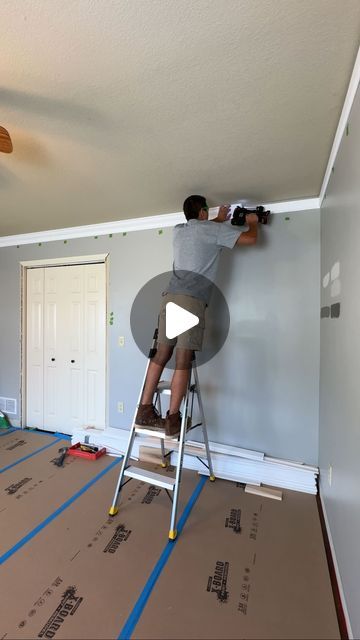 Farmhouse crown molding ceilings