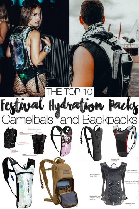 best festival backpacks hydration packs and camelbaks Rave Hydration Pack, Backpack Hacks, Backpacking Packing List, Festival Backpack, Water Backpack, Lost Lands, Water Bladder, Packing For Europe, Rave Gear