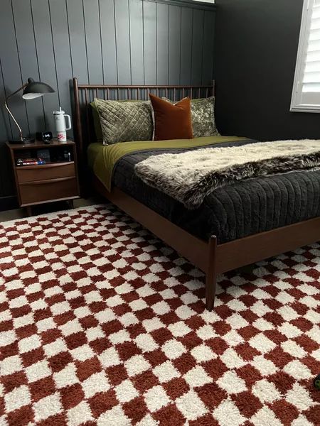 Amber Lewis x Loloi Morgan Denim / … curated on LTK Checkered Room Aesthetic, Checkered Room, Amber Lewis X Loloi, Amber Lewis, Dunn Edwards, Camper Life, Amber Interiors, Room Aesthetic, Amber