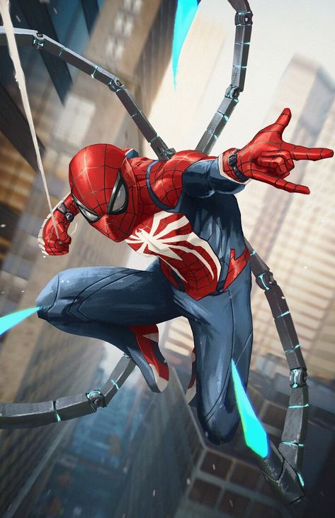 Spiderman Poster, Image Spiderman, Spiderman Ps4, Spiderman Artwork, Marvel Superhero Posters, Spiderman Pictures, Marvel Spiderman Art, Spider Man 2, Ultimate Spiderman