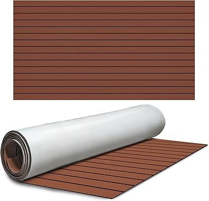 Amazon.com : THE LOFT 7 DESIGN Teak EVA Foam Decking Sheet Rolls (Tan, 94.5 in. x 35.4 in.) : Sports & Outdoors Faux Wood Decking, Porch Blinds, Wood Decking, Porch Ceiling, 7 Design, Deck Designs Backyard, Loft Design, Wood Deck, The Loft