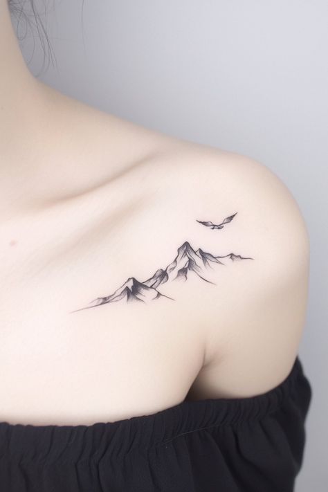 77 Chic and Simple Mountain Tattoo Design Ideas for Every Minimalist – Refined Aesthetique Campfire Tattoo Simple, Sean Tattoo, Line Tattoo Arm, Simple Mountain Tattoo, Tattoo Mountain, Mountain Outline, Mountain Range Tattoo, Camping Tattoo, Mountains Tattoo