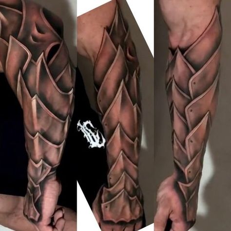 Armor Sleeve Tattoo, Armour Tattoo, Shoulder Armor Tattoo, Body Armor Tattoo, Wing Tattoo Men, Cuff Tattoo, Egyptian Tattoo Sleeve, Sketch Style Tattoos, Armor Tattoo