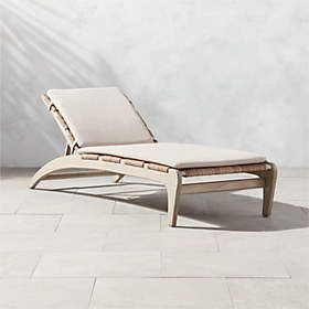 Lodi Woven Outdoor Patio Chaise Lounge + Reviews | CB2 Modern Outdoor Lounge Chair, Patio Lounge Furniture, Metal Outdoor Chairs, Modern Outdoor Chairs, Modern Outdoor Patio, Teak Lounge Chair, Pool Chairs, Patio Chaise Lounge, Black Dining Chairs