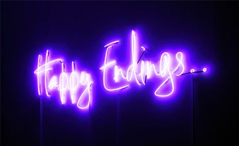 Peter Saville, Neon Quotes, Neon Words, Happy End, All Of The Lights, Neon Nights, Neon Aesthetic, Happy Ending, Purple Walls